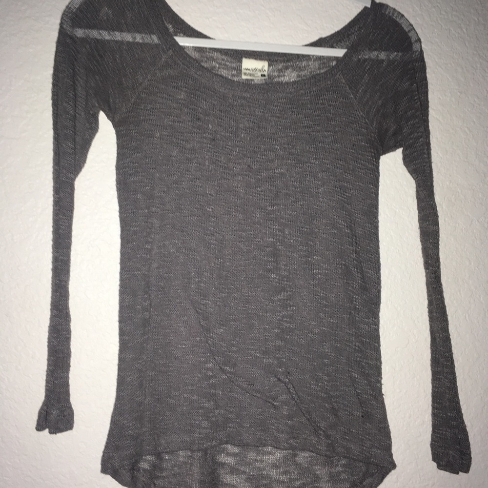 Grey Long Sleeved Shirt